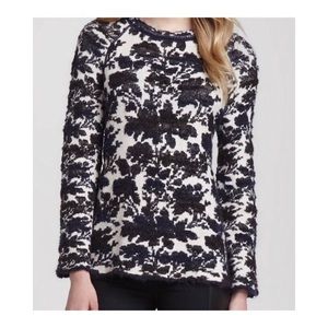 Tory Burch floral textured sweater
